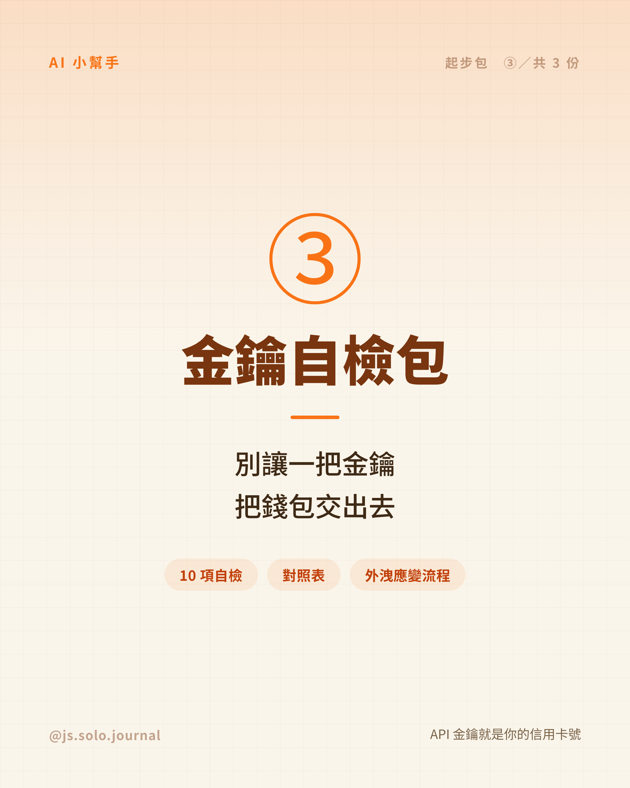 金鑰自檢包封面
